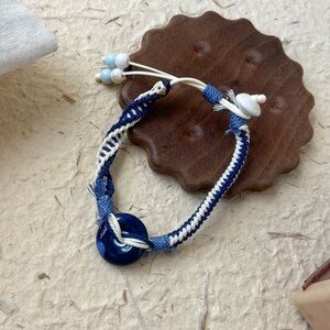 Nautical Blue and White Bracelet